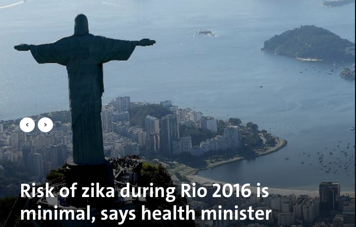 Zika is just one of the problems facing Rio in the summer 2016 olympics