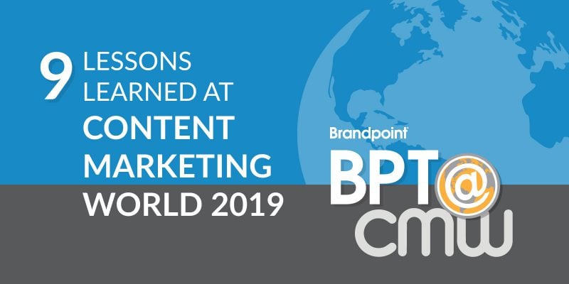 content marketing world 2019 takeaways