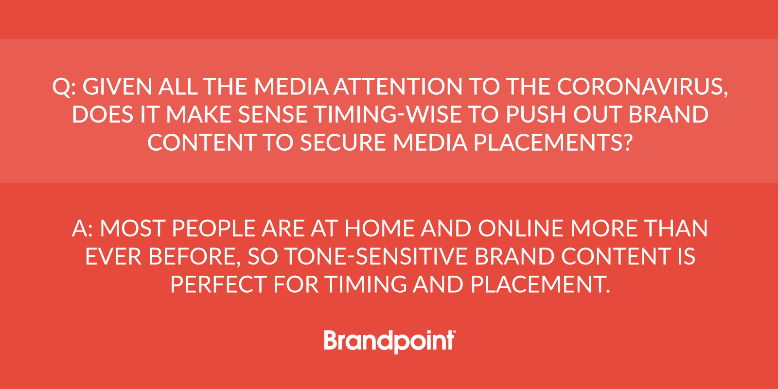 Timing for branded content