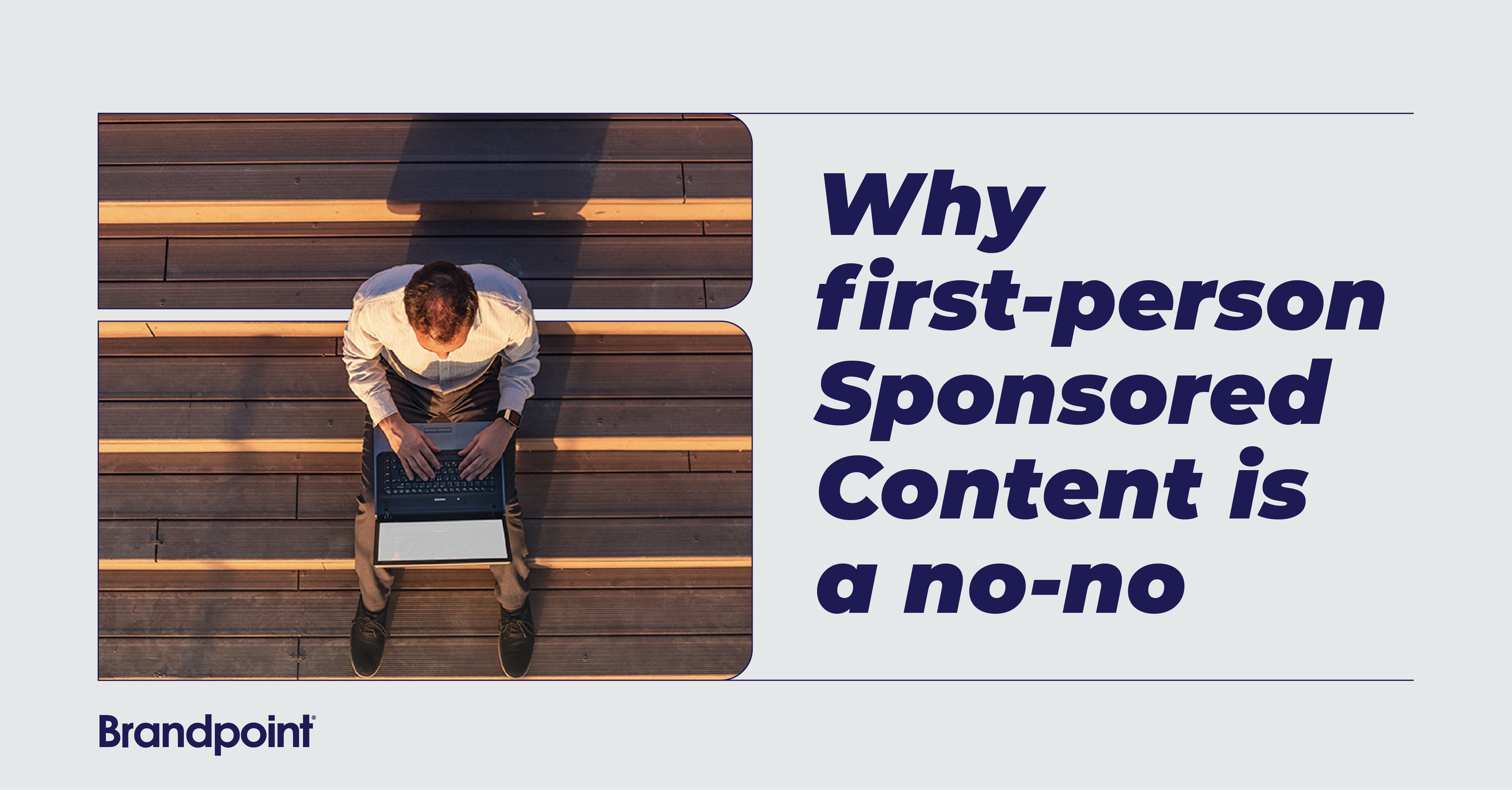 Why first person sponsored content is a no no